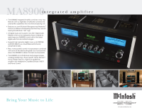 McIntosh MA-8900 - Brochure